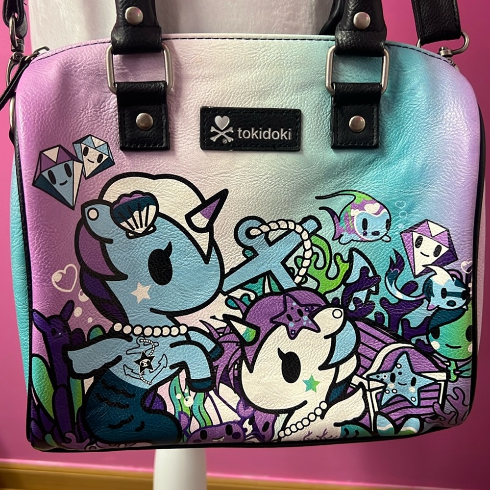 TOKIDOKI HAND BAG | ombré Pastel Mermicorn Tie Dye